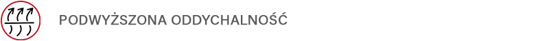 PODWYŻSZONA ODDYCHALNOŚĆ